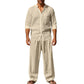 Ensemble chemise et pantalon respirant pour hommes