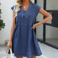 Robe en jean à col en V pour femme