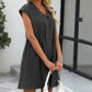 Robe en jean à col en V pour femme