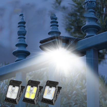 🎁 Kaufe 2, erhalte 1 GRATIS! 🌞✨ Lampe solaire à clip extérieur avec détecteur de mouvement – Économique et pratique 💡🌿