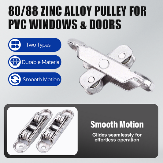 🎁 Achetez-en 2, obtenez 1 GRATUIT ! 🎁 🔧 Poulie en alliage de zinc 80/88 pour fenêtres et portes en PVC – Robuste et durable ✨