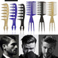 Peigne professionnel double face à dents larges et antistatiques
