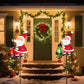 Lumière solaire pour jardin en forme de Père Noël