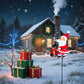 Lumière solaire pour jardin en forme de Père Noël