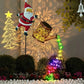 Lumière solaire pour jardin en forme de Père Noël