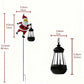 Lumière solaire pour jardin en forme de Père Noël