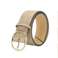 Ceinture large en similicuir pour femme avec boucle ronde