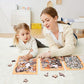 🐱Puzzle éducatif en bois avec des animaux rigolos et mignons
