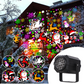 📢📢60 % de réduction !!!🎅Projecteur lumineux rotatif à LED avec motifs de Noël