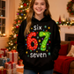 📢📢65 % de réduction !!!🎅👕 Sweats à capuche graphique de Noël « 67 » pour enfants