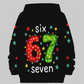 📢📢65 % de réduction !!!🎅👕 Sweats à capuche graphique de Noël « 67 » pour enfants