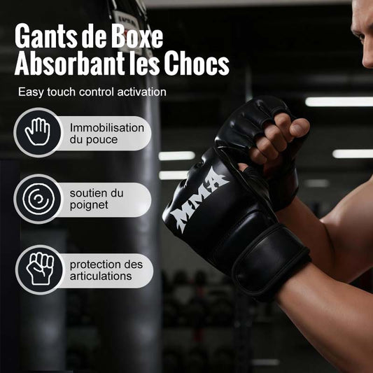 ⛄ Édition Limitée Hiver : Gants de Boxe Absorption Supérieure & Confort du Poignet ✅【Stock Limité】