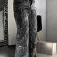 Jeans à franges et paillettes pour femmes