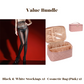 🧦 50% DE RÉDUCTION ! ✨ Lot Avantageux : Bas en Dentelle 8D + Trousse à Cosmétiques – Look Brillant, Confort Doux & Idéal pour Cadeau 💝
