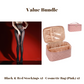 🧦 50% DE RÉDUCTION ! ✨ Lot Avantageux : Bas en Dentelle 8D + Trousse à Cosmétiques – Look Brillant, Confort Doux & Idéal pour Cadeau 💝