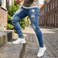 💎 50% DE RÉDUCTION ! 💎 Jean Skinny Déchiré Élégant pour Homme – Coupe Slim Fuselée, Coton Respirant & Look Urbain Assuré 👖🔥