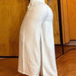 📢📢60 % de réduction !! ⏰Pantalon taille haute à jambes larges pour femme avec ceinture décorative