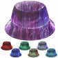 📢📢60% DE RÉDUCTION !! ⏰Chapeau Bob Lumineux à Fibre Optique – Rechargeable USB, Multicolore & Sécurité Nocturne 🌟👒