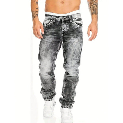 👖 60% DE RÉDUCTION! 🔥 Jean en Denim Extensible Créatif pour Hommes – Style Minimaliste, Coupe Moderne & Parfait pour l'Été 💙