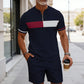 🔥50% DE RÉDUCTION !🔥 Ensemble chemise et short à col zippé pour homme