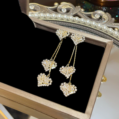 💥 -50% EXTRA ! Boucles d‘oreilles cœur romantique – Cadeau intemporel de l’amour 💖🎁【Stock Limité】