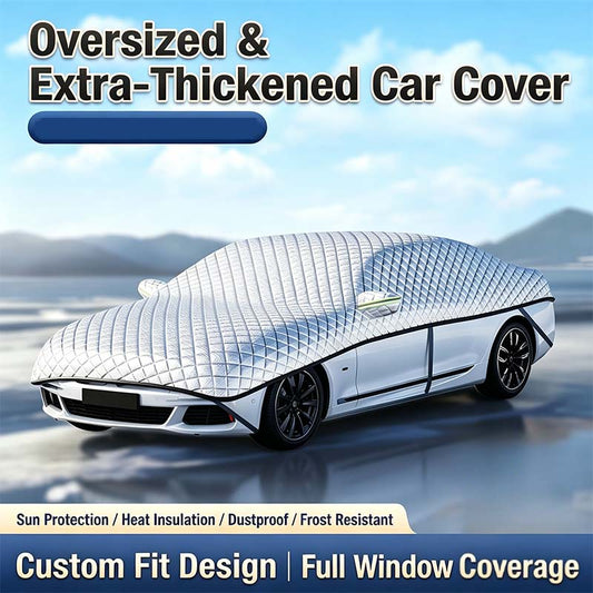 🥳VENTE CHAUDE 2026🥳💞50.000+ VENDUS !👵❤️ Bâche Partielle Épaisse pour Voiture – Protection Soleil et Neige