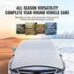 🥳VENTE CHAUDE 2026🥳💞50.000+ VENDUS !👵❤️ Bâche Partielle Épaisse pour Voiture – Protection Soleil et Neige