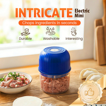 🧄🔥 -50% ! Mini-Hachoir Électrique Sans Fil USB-C – Moteur Grande Vitesse 3 Lames Inox Secondes, Une Touche Zéro Fatigue Mains, Démontable Lavable Hygiénique Polyvalent Ail Légumes Bébé · 3 Coloris ✨