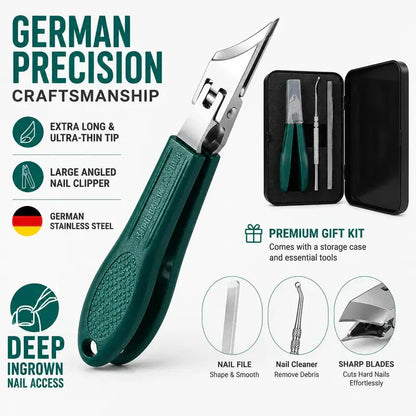 🦶 ACHETEZ 1, RECEVEZ 1 GRATUIT – Coupe-ongles à large ouverture – collecteur d'ongles intégré – ergonomique – coupe les ongles d'orteils sans se pencher – 50% DE RÉDUCTION