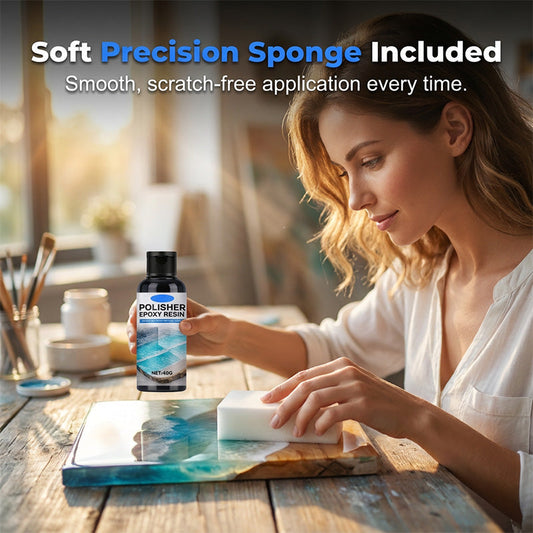 ✨ PROMO LIMITÉE – 50% DE RÉDUCTION ! 💎 Polissage Résine Époxy – Brillance Maximale, Anti-Rayure & Rénovation – Formule Micro-Abrasive, Éponge Incluse – Restaure la Transparence Parfaite 🎨🖌️