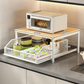 🏠 50% DE RÉDUCTION! 🍳 Support Micro-Ondes 2 niveaux – Avec tiroir coulissant, gain de place & robuste – Idéal pour la cuisine, le bureau ou le dortoir ✨