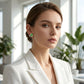 🍀 50% DE RÉDUCTION! ✨ Boucles d'Oreilles Créoles Trèfle à Quatre Feuilles – Argent 925, nœud adorable & finition élégante – Un porte-bonheur chic au quotidien 💚