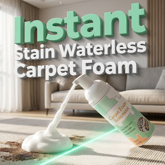 🔥 2 achetés 1 offerts 🎁Mousse détachante sans eau pour tapis avec serviette