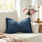 🦋 -50% ! 🎀 Coussin Décoratif en Chenille Forme Nœud Papillon – 30×50 cm – 9 Coloris – Housse + Garnissage Inclus – Pour Canapé, Lit et Coin Lecture 🛋️