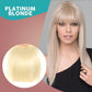 Extensiones de cabello con flequillo 3D sin costuras