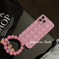 Funda pulsera de perlas escarchadas para iPhone