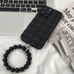 Funda pulsera de perlas escarchadas para iPhone